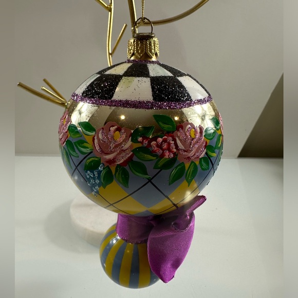 Mackenzie Childs ornament hand painted - Picture 2 of 7